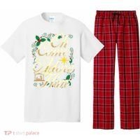 Oh Come Let Us Adore Him Nativity Christmas Religious Jesus Pajama Set thumb 0