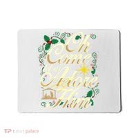 Oh Come Let Us Adore Him Nativity Christmas Religious Jesus Mousepad thumb 0