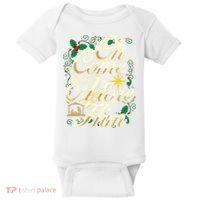 Oh Come Let Us Adore Him Nativity Christmas Religious Jesus Baby Bodysuit thumb 0