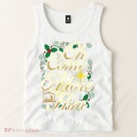 Oh Come Let Us Adore Him Nativity Christmas Religious Jesus Tank Top thumb 2