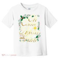 Oh Come Let Us Adore Him Nativity Christmas Religious Jesus Toddler T-Shirt thumb 0