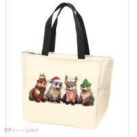 Otters Christmas Lights Tote Bag thumb 3