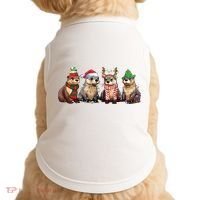 Otters Christmas Lights Doggie Tank thumb 0
