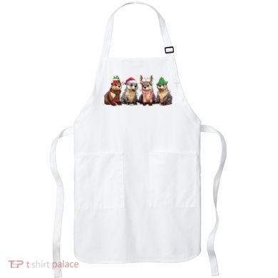 Otters Christmas Lights Apron