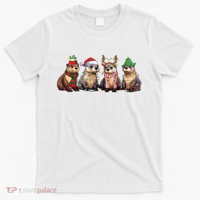 Otters Christmas Lights T-Shirt