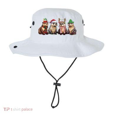 Otters Christmas Lights Bucket Hat