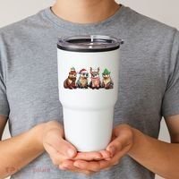 Otters Christmas Lights Tumbler thumb 2