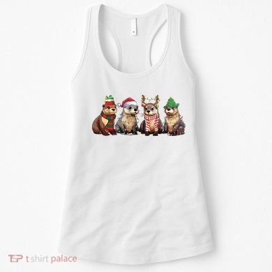 Otters Christmas Lights Women's Tank Top