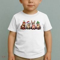 Otters Christmas Lights Toddler T-Shirt thumb 2