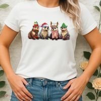 Otters Christmas Lights Women's T-Shirt thumb 2