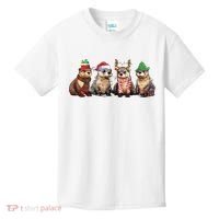 Otters Christmas Lights Kids T-Shirt thumb 0