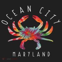 Ocean City Maryland Crab Tie Dye Summer Vacation Women's Sweatshirt thumb 2