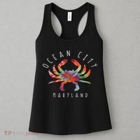 Ocean City Maryland Crab Tie Dye Summer Vacation Women's Tank Top thumb 3