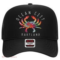 Ocean City Maryland Crab Tie Dye Summer Vacation Hat thumb 0
