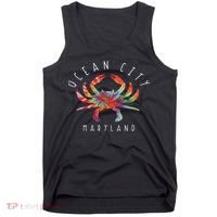Ocean City Maryland Crab Tie Dye Summer Vacation Tank Top thumb 0