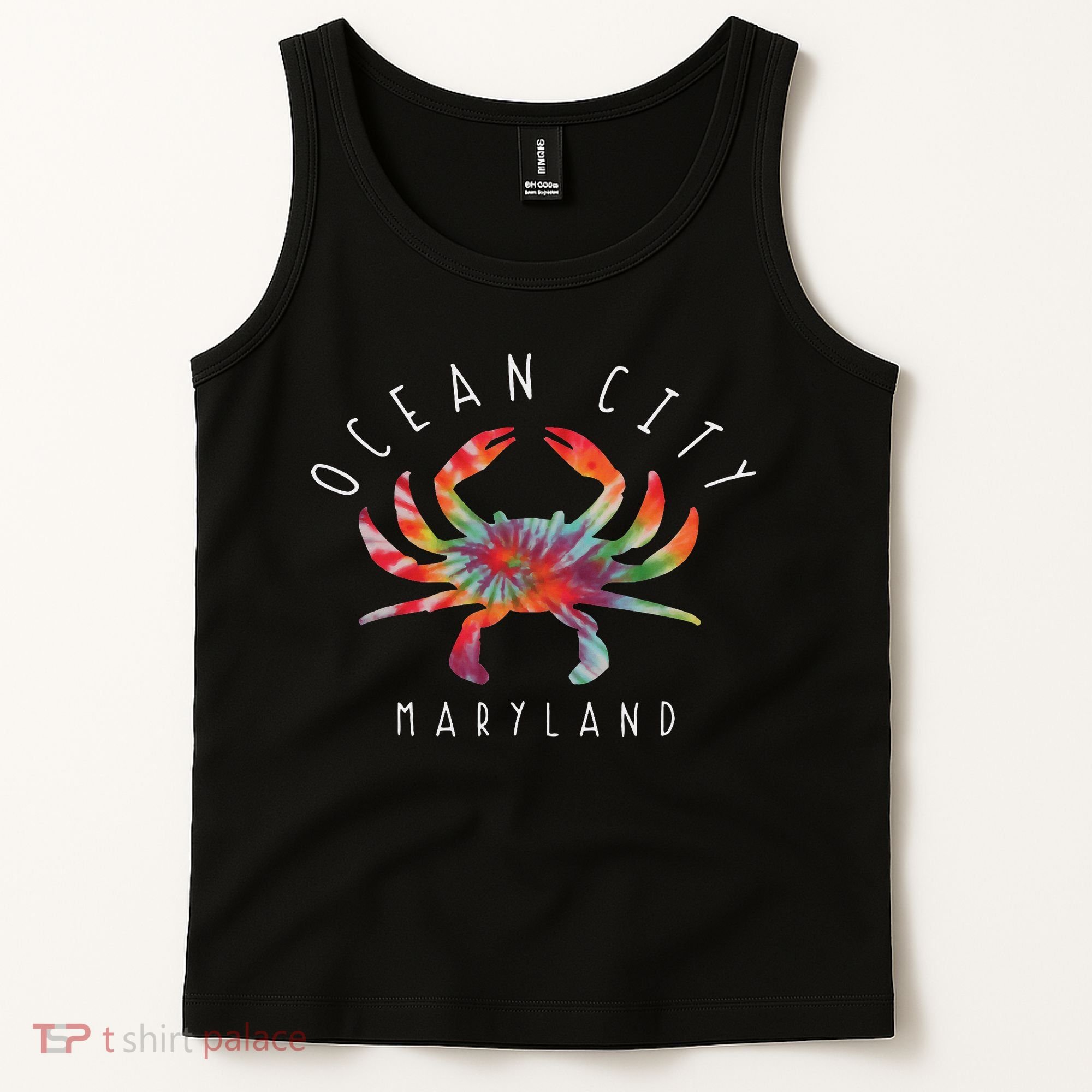 Ocean City Maryland Crab Tie Dye Summer Vacation Tank Top