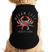 Ocean City Maryland Crab Tie Dye Summer Vacation Doggie Tank thumb 0