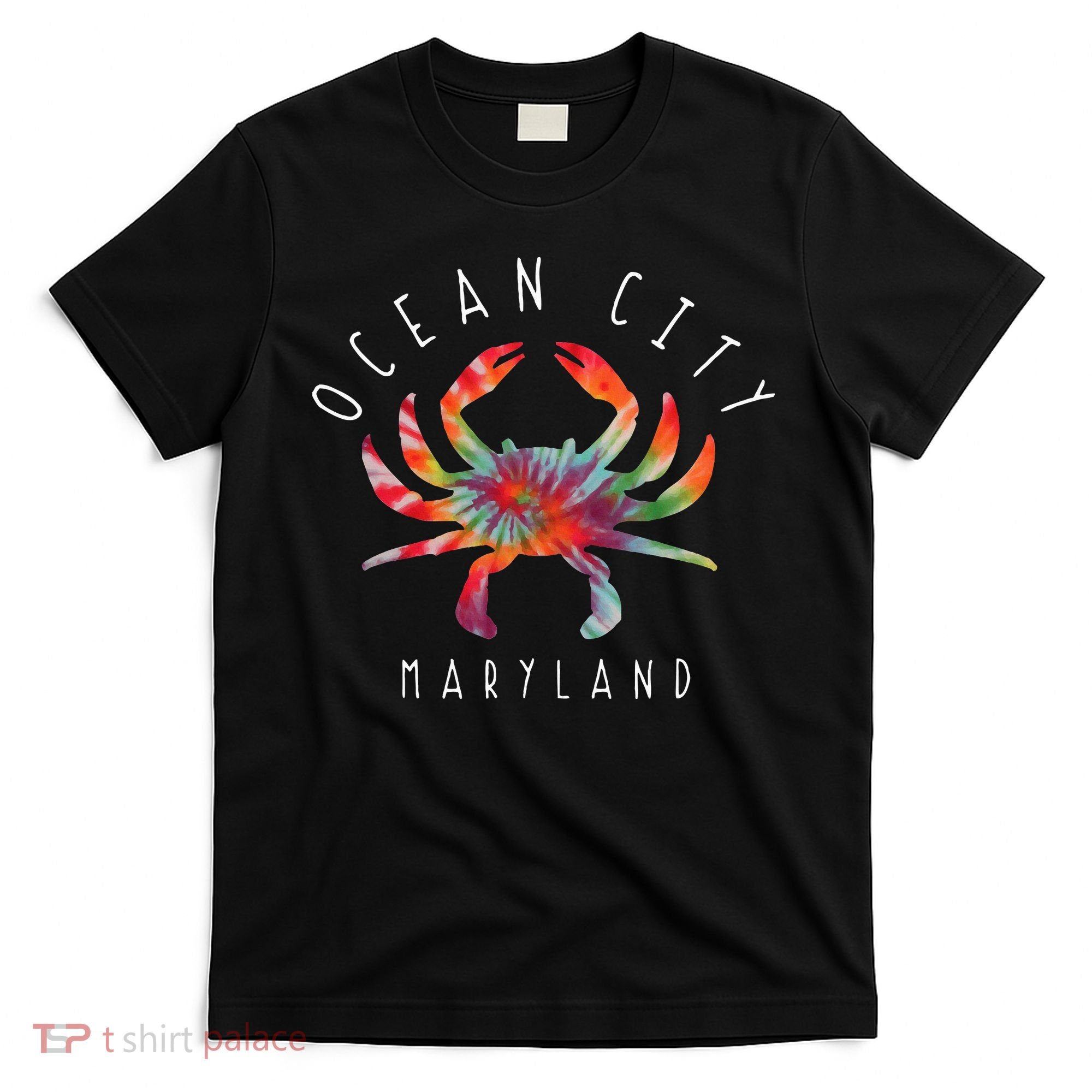 Ocean City Maryland Crab Tie Dye Summer Vacation T-Shirt