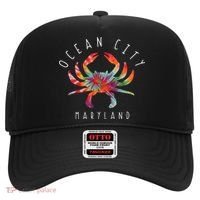 Ocean City Maryland Crab Tie Dye Summer Vacation Hat thumb 0