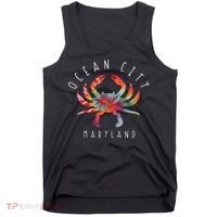 Ocean City Maryland Crab Tie Dye Summer Vacation Tank Top thumb 0