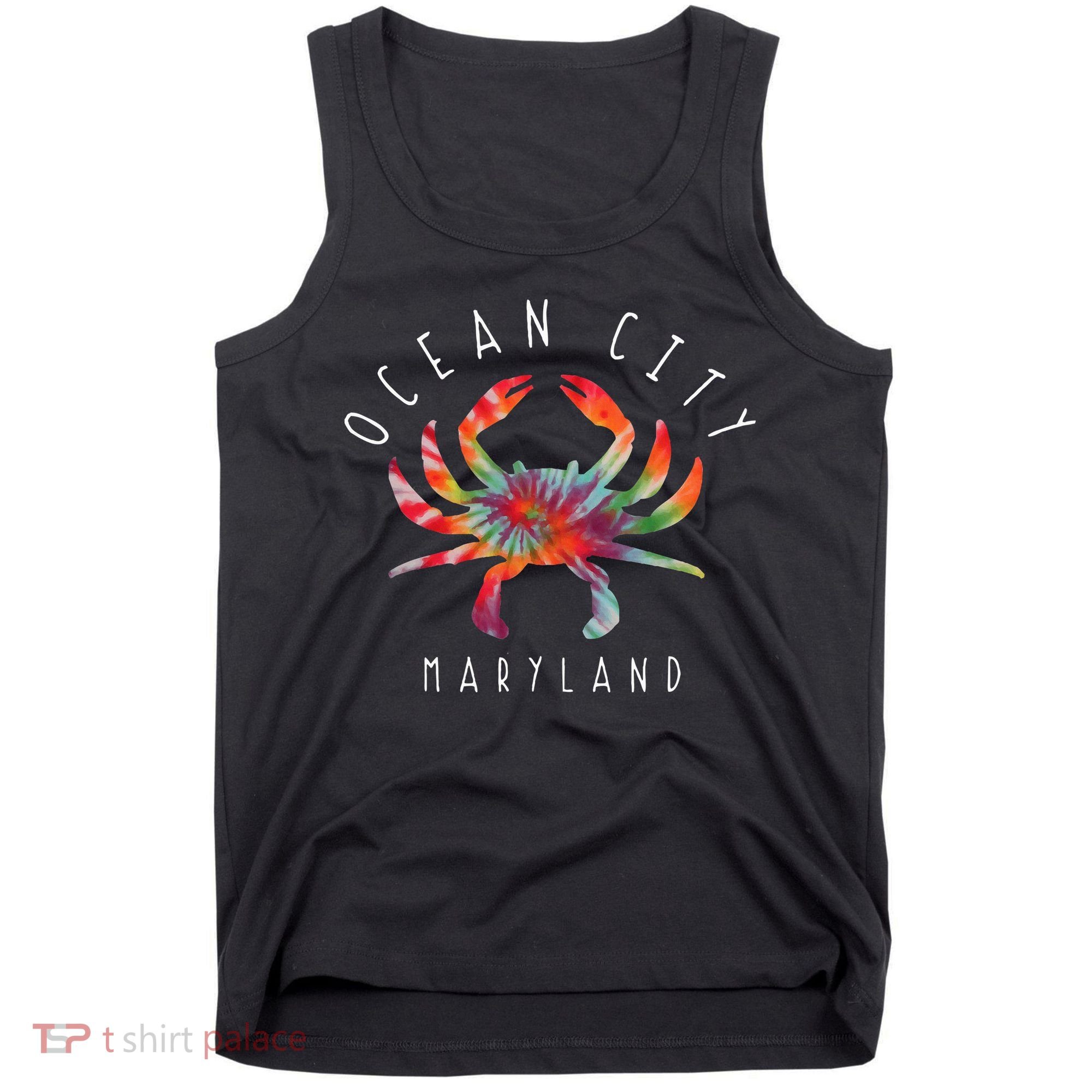 Ocean City Maryland Crab Tie Dye Summer Vacation Tank Top