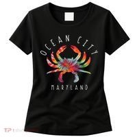 Ocean City Maryland Crab Tie Dye Summer Vacation Women's T-Shirt thumb 0