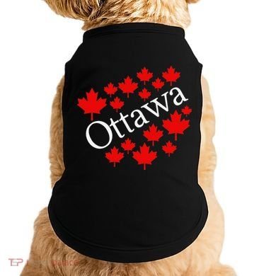 Ottawa Canada Maple Leaf Graphic Doggie Tank