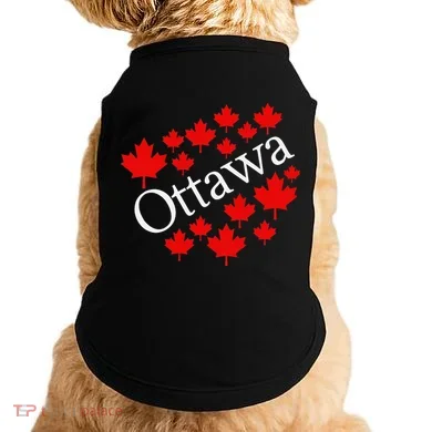 Ottawa Canada Maple Leaf Graphic Doggie Tank