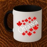Ottawa Canada Maple Leaf Graphic Coffee Mug thumb 2
