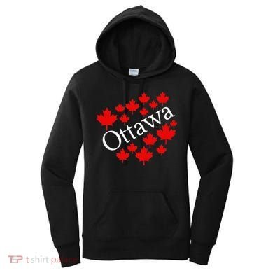 Ottawa Canada Maple Leaf Graphic Women's Hoodie