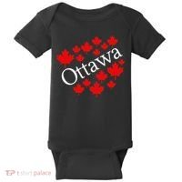 Ottawa Canada Maple Leaf Graphic Baby Bodysuit thumb 0