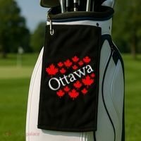 Ottawa Canada Maple Leaf Graphic Golf Towel thumb 2