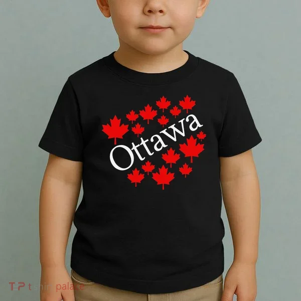 Ottawa Canada Maple Leaf Graphic Toddler T-Shirt