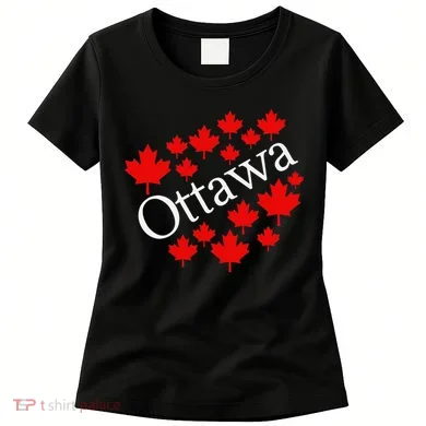 Ottawa Canada Maple Leaf Graphic Women's T-Shirt