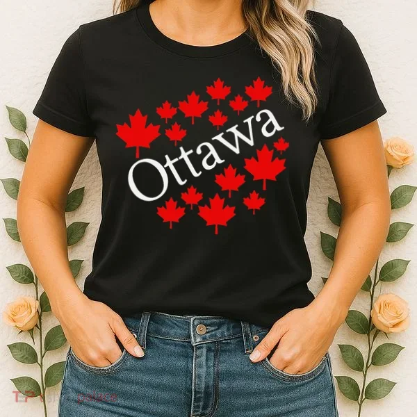 Ottawa Canada Maple Leaf Graphic Women's T-Shirt