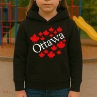Ottawa Canada Maple Leaf Graphic Kids Hoodie thumb 3