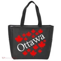 Ottawa Canada Maple Leaf Graphic Tote Bag thumb 0