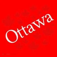 Ottawa Canada Maple Leaf Graphic Santa Hat thumb 1