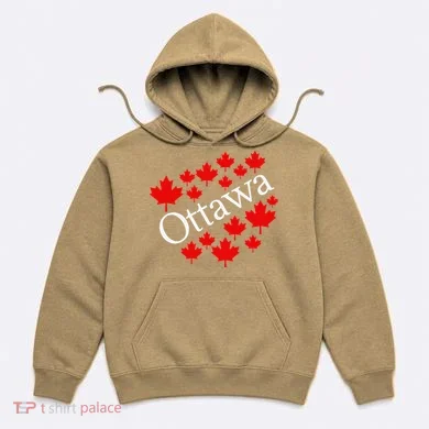 Ottawa Canada Maple Leaf Graphic Hoodie