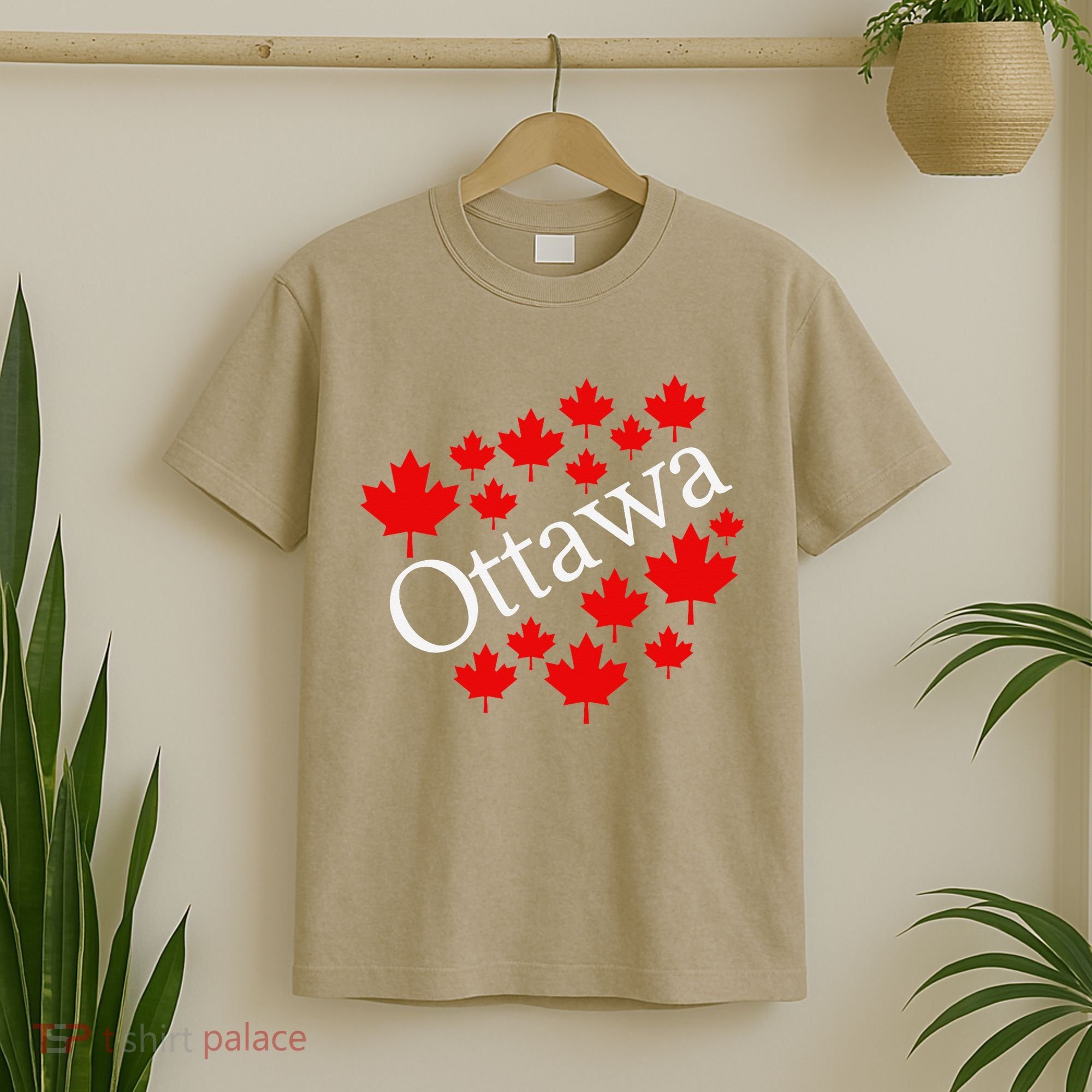 Ottawa Canada Maple Leaf Graphic T-Shirt