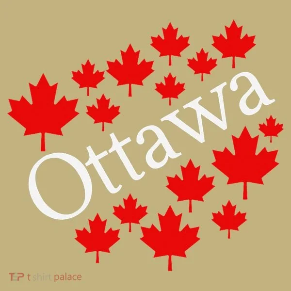 Ottawa Canada Maple Leaf Graphic Polo