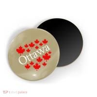 Ottawa Canada Maple Leaf Graphic Magnet thumb 0