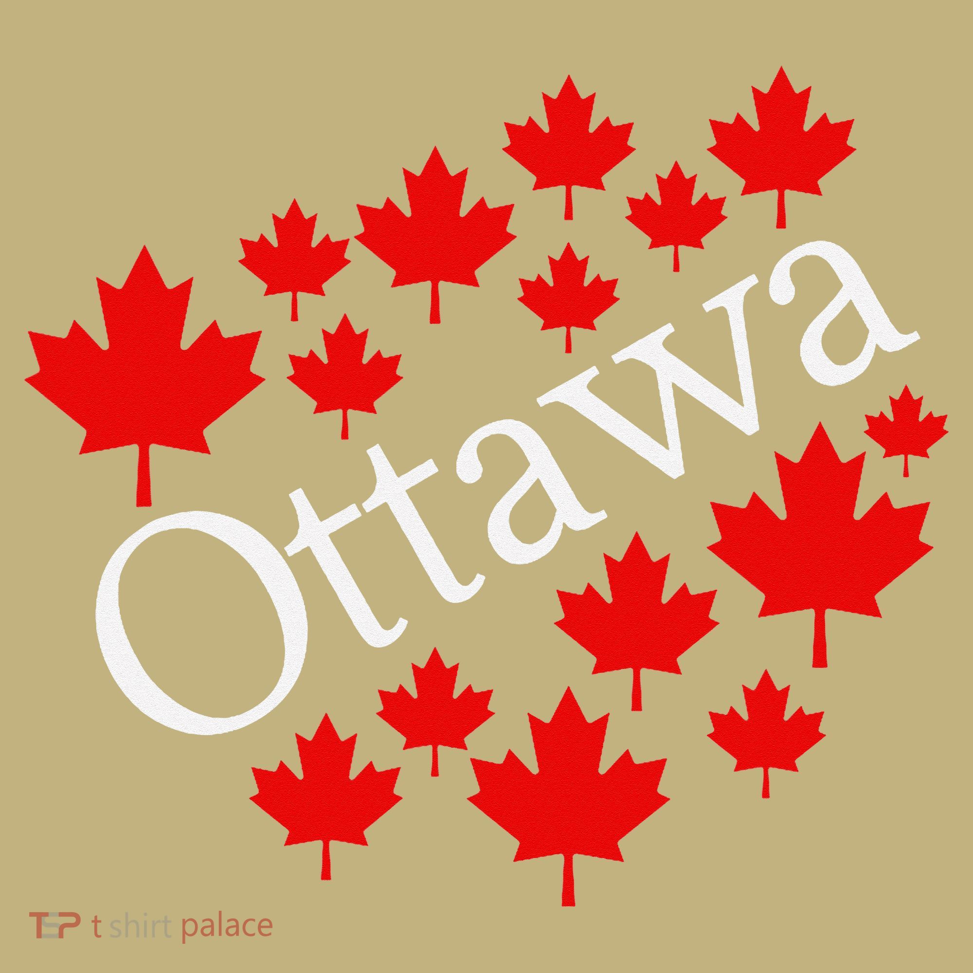 Ottawa Canada Maple Leaf Graphic Magnet