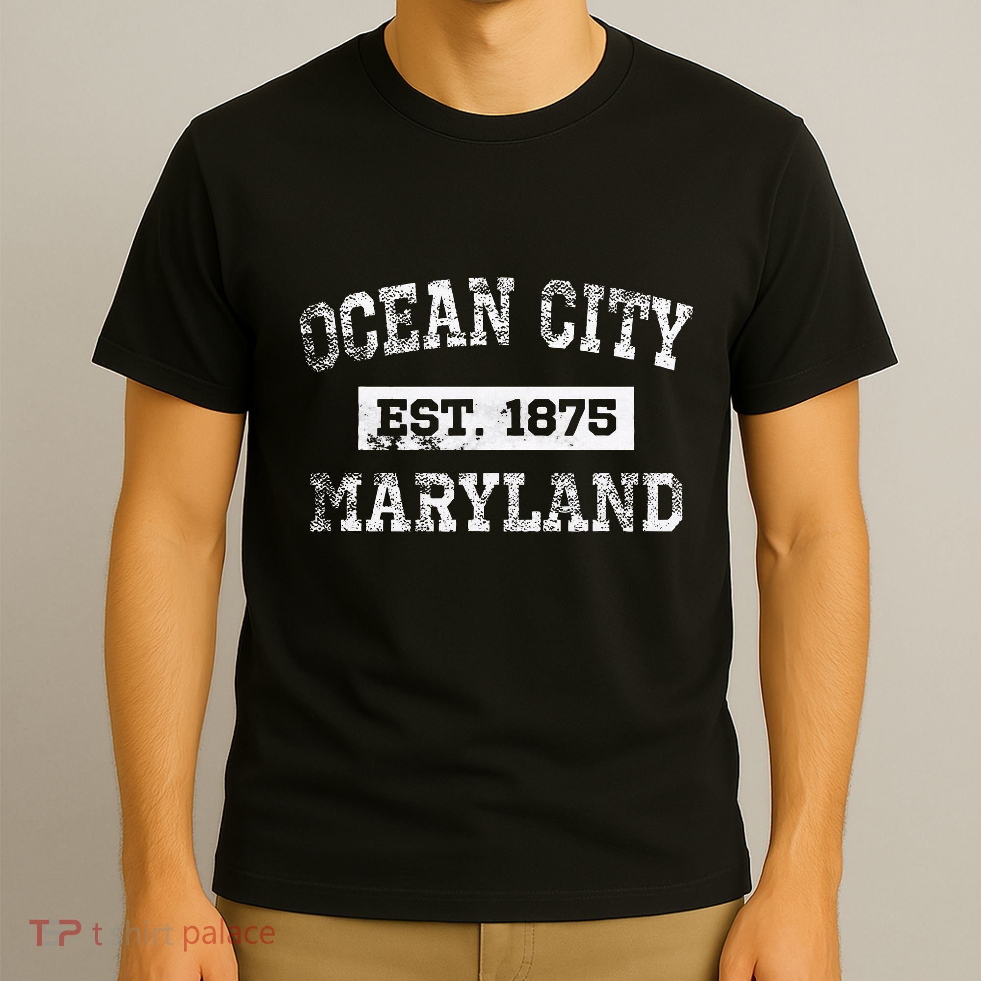 Ocean City Maryland Est. 1875 Distressed T-Shirt
