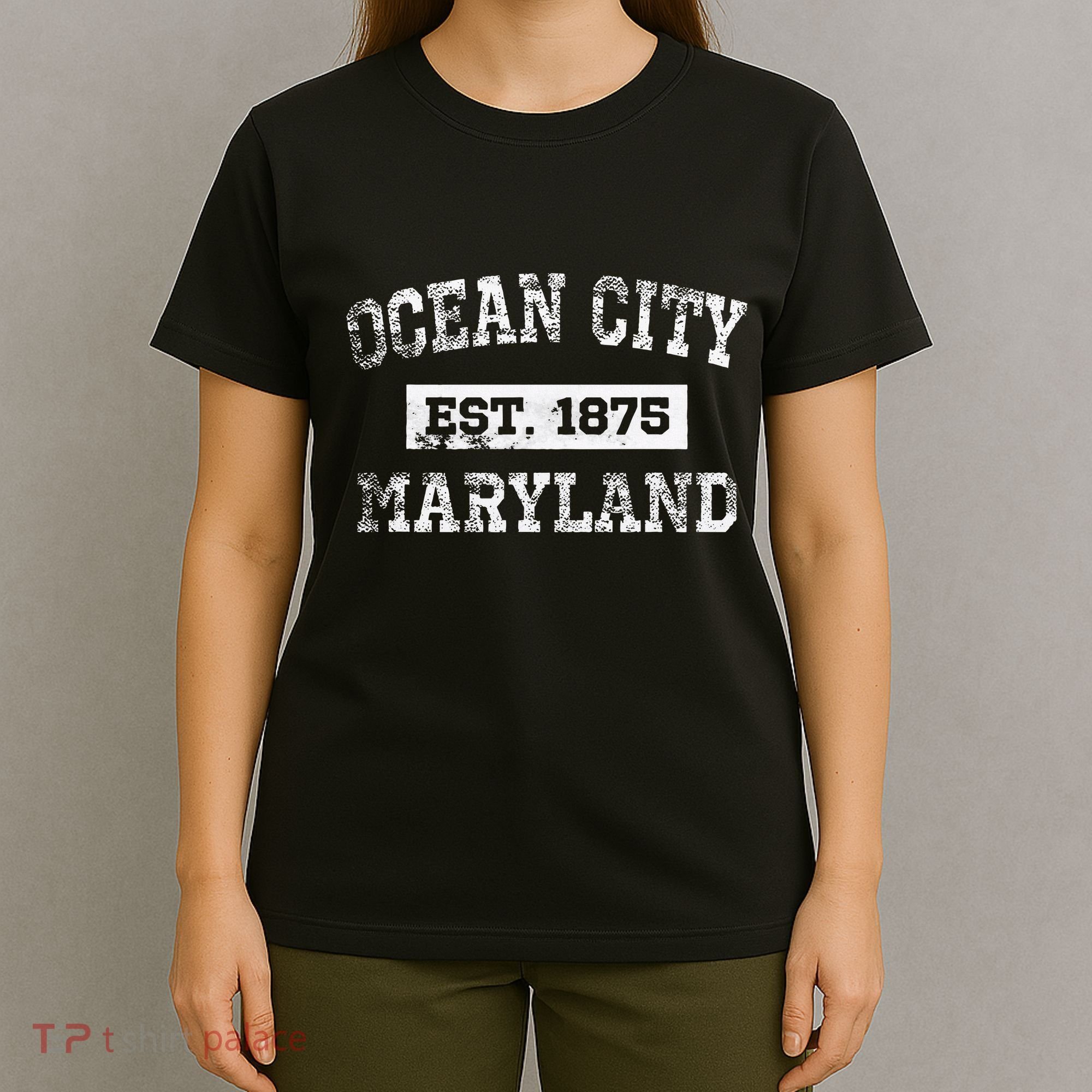 Ocean City Maryland Est. 1875 Distressed T-Shirt