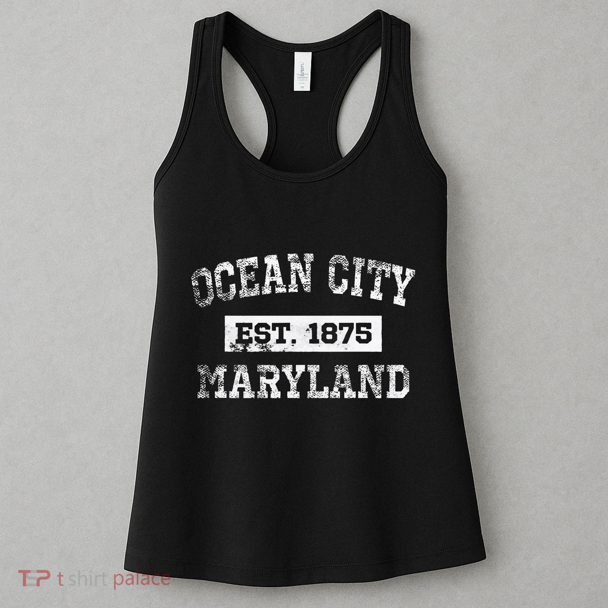Ocean City Maryland Est. 1875 Distressed Women's Tank Top
