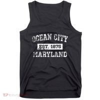 Ocean City Maryland Est. 1875 Distressed Tank Top thumb 0