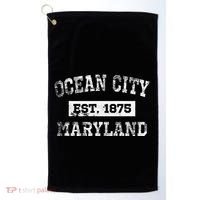 Ocean City Maryland Est. 1875 Distressed Golf Towel thumb 0
