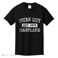Ocean City Maryland Est. 1875 Distressed Kids T-Shirt thumb 0