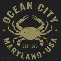 Ocean City Maryland Crab Retro Throwback Beanie thumb 2